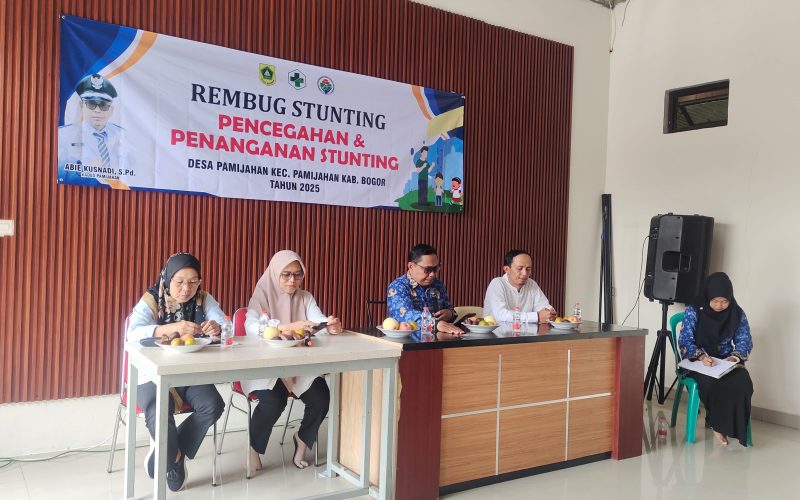 Pemerintahan Desa Pamijahan gelar Rembug Stunting, Ini Tujuannya