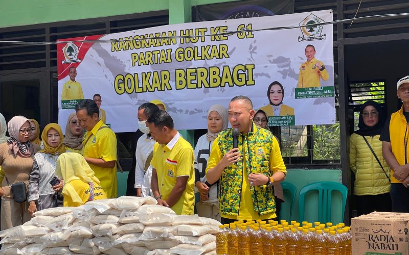 Partai Golkar Berbagi, 3.000 Paket Sembako Disalurkan Wujudkan Kepedulian kepada Masyarakat