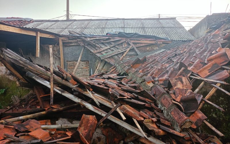157 Rumah di Kabupaten Bogor Rusak Usai Diterjang Angin Kencang Selama 2 Hari