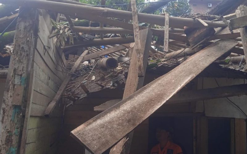 1 Rumah di Cigudeg Ambruk Usai Tertimpa Pohon, 1 Keluarga Mengungsi