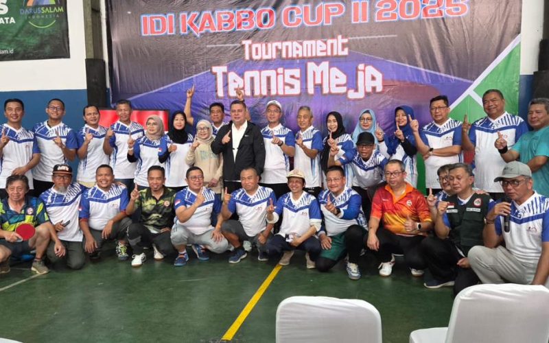 IDI Kabupaten Bogor Gelar Turnamen Tenis Meja dalam Rangkaian HUT IDI ke 75