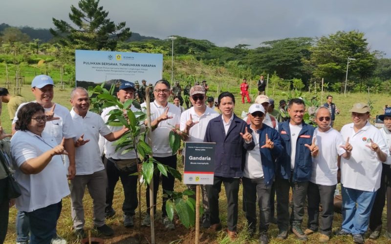 Mitigasi Bencana, EIGER Adventure Land bersama Lintas Sektor Tanam 350 Pohon Pulihkan Ekosistem Hulu di Puncak