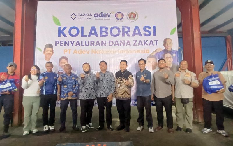 Adev Natural Indonesia Gandeng Baitulmal Tazkia dan PWI Kota Bogor Salurkan Zakat