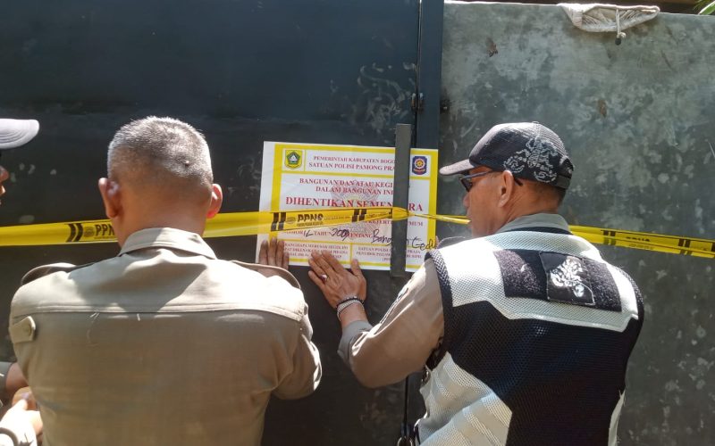 Pengolahan Emas dan Perternakan Sapi Disegel Satpol PP Kabupaten Bogor, Ini Alasannya