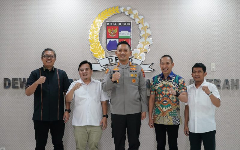 Silaturahmi Awal Kapolresta Baru, DPRD Bogor Tegaskan Komitmen Jaga Keamanan Kota