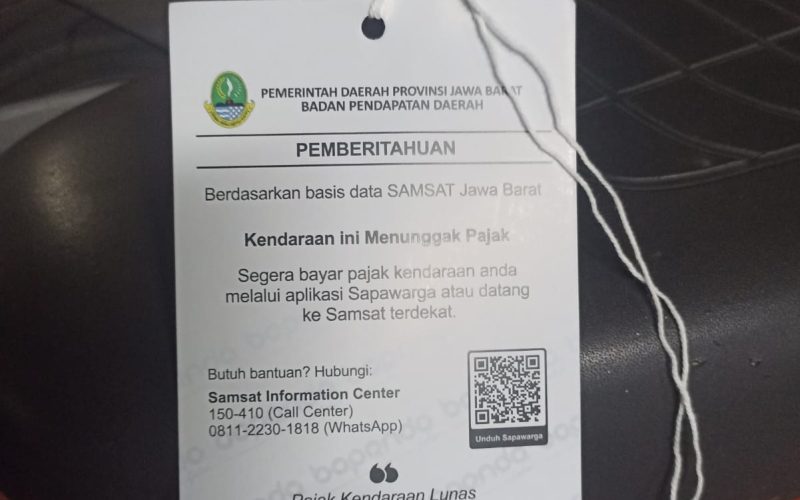 SAMSAT Kota Bogor Ingatkan Penunggak Pajak Kendaraan Lewat Surat Pemberitahuan