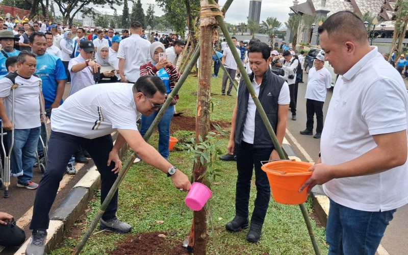 Usai Diporak-porandakan Angin Puting Beliung, Pemkab Bogor Hijaukan Kembali Pakansari