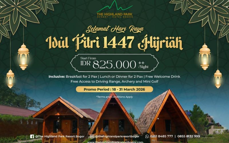 The Highland Park Resort Bogor Tawarkan Promo Staycation Lebaran Bernuansa Alam