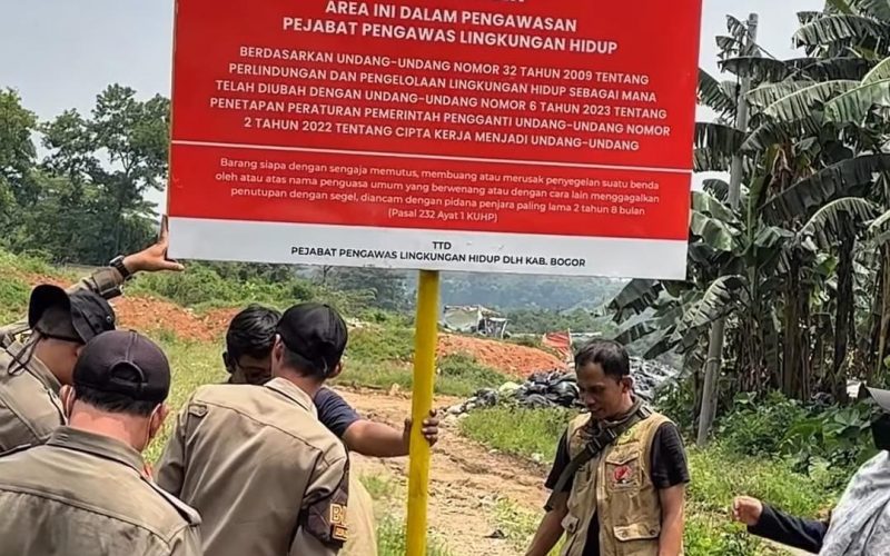 15 Tahun Beroperasi Tanpa Izin, TPS Ilegal di Klapanunggal Disegel DLH