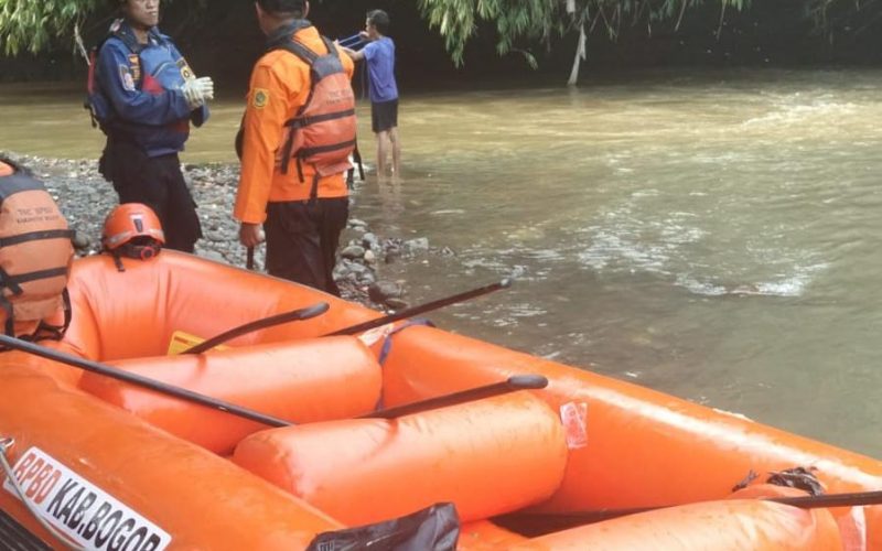 Bocah 6 Tahun di Sukaraja Hanyut Terbawa Arus Sungai Ciliwung