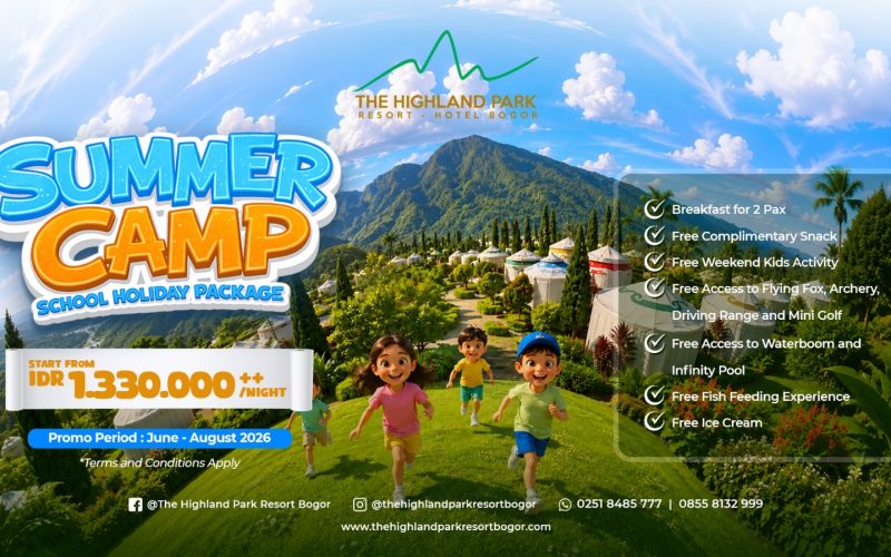 Sambut Liburan Sekolah, The Highland Park Resort Bogor Luncurkan Paket “Summer Camp” dan Promo Berenang Hemat