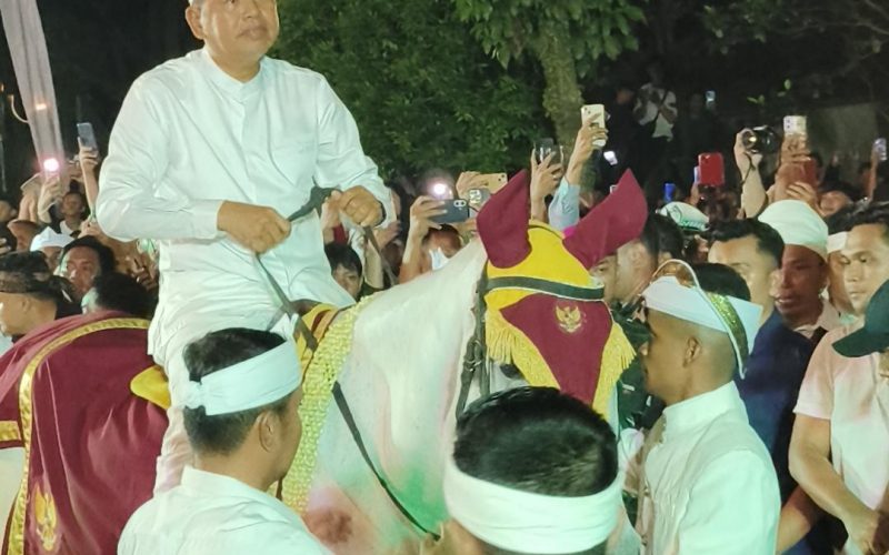 KDM Tunggangi Kuda Putih di Kirab Mahkota Binokasih, Ribuan Warga Bogor Sambut Meriah