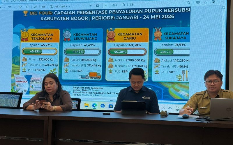 Penyaluran Pupuk Subsidi di Tenjolaya Tertinggi, Capai 45,23 Persen