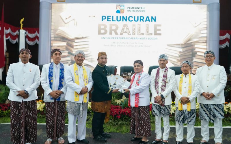 HJB ke-544, DPRD Kota Bogor Luncurkan Perda Versi Braille untuk Aksesibilitas Disabilitas