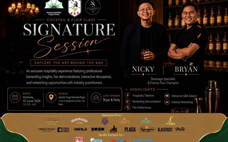 Gelar Signature Session 2026, STP Bogor dan Jakarta Bartender Club Ajak Publik Jelajahi Seni di Balik Meja Bar