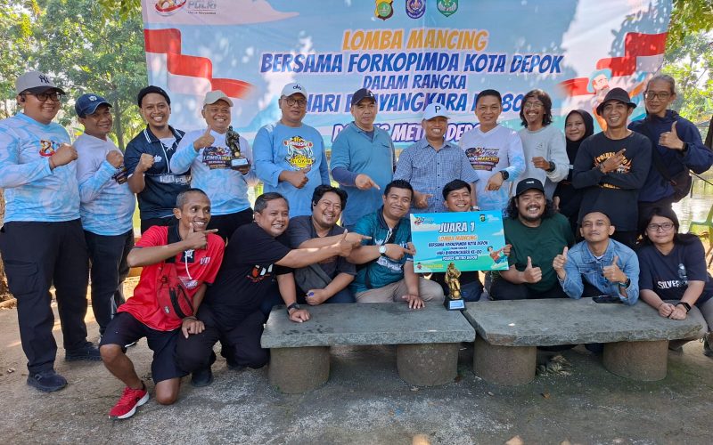 Peringati Hari Bhayangkara ke-80, Forkopimda Bersama IJTI Korda Depok Gelar Lomba Mancing