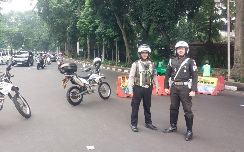 Antisipasi Kemacetan Helaran HJB, Polisi Alihkan Arus Kendaraan di Kawasan Sudirman-Air Mancur