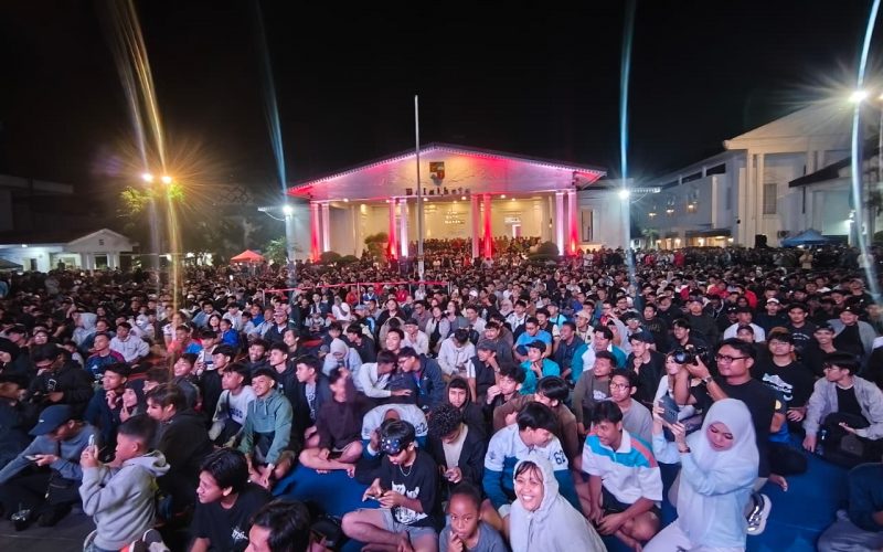 Plaza Balai Kota Bogor Dipadati Ribuan Suporter, Euforia Nobar Final Piala Dunia Berlangsung Meriah