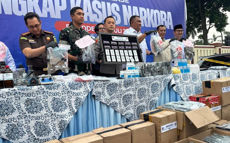 Polres Bogor Sita 1,06 Juta Butir OKT, 74 Kasus Narkoba Terungkap
