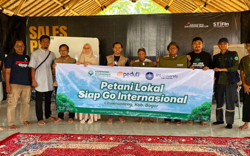 Kampoong Ecopreneur Gandeng IPB dan DT Peduli, Petani Bogor Dibina Produksi Ubi Ungu Ekspor
