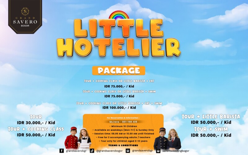 Grand Savero Hotel Bogor Luncurkan “Little Hotelier Package”, Ajak Anak Kenal Dunia Perhotelan Sejak Dini