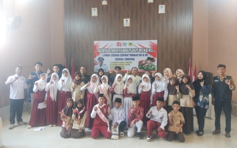 Siswa-siswi terbaik ikuti Lomba Cerdas Cermat Tingkat SD/MI se-Desa Cibening
