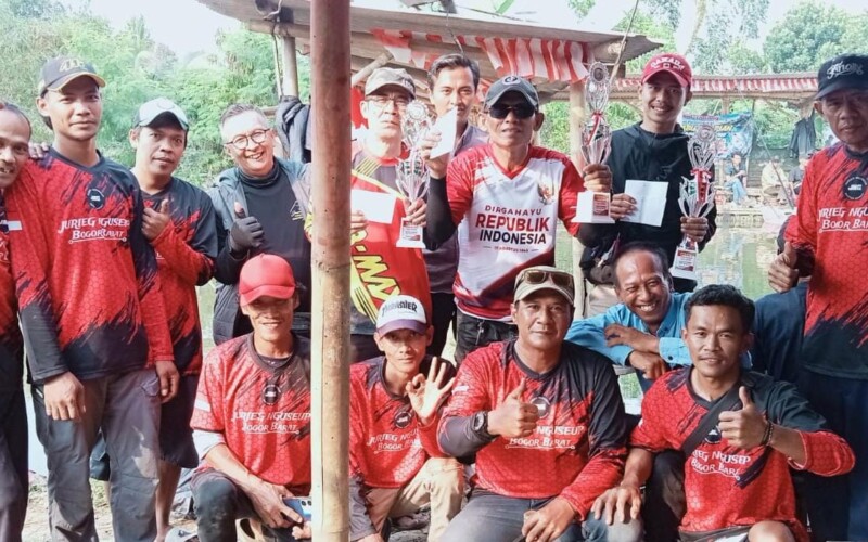 Semarak HUT RI ke-81, Komunitas JNG BB Gelar Lomba mancing Jabur