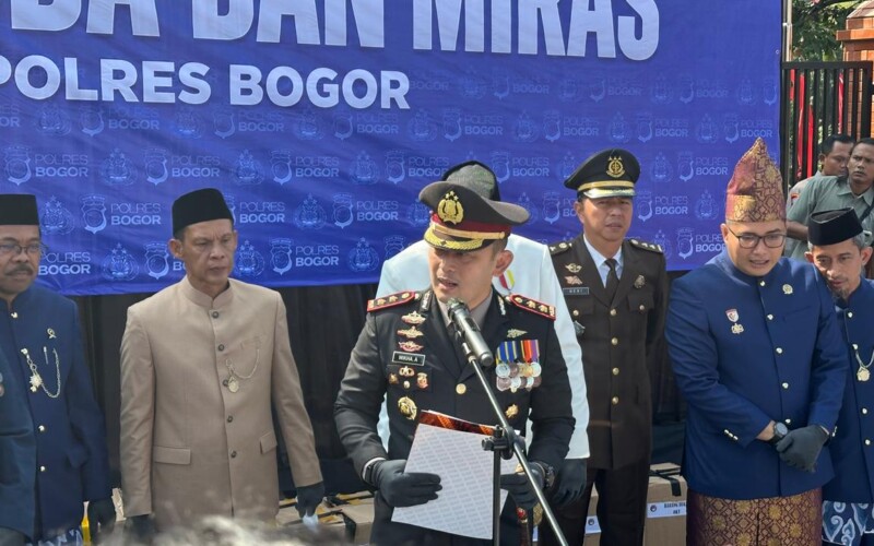 Polres Bogor Ungkap 77 Kasus Narkoba, Jutaan Barang Bukti Dimusnahkan