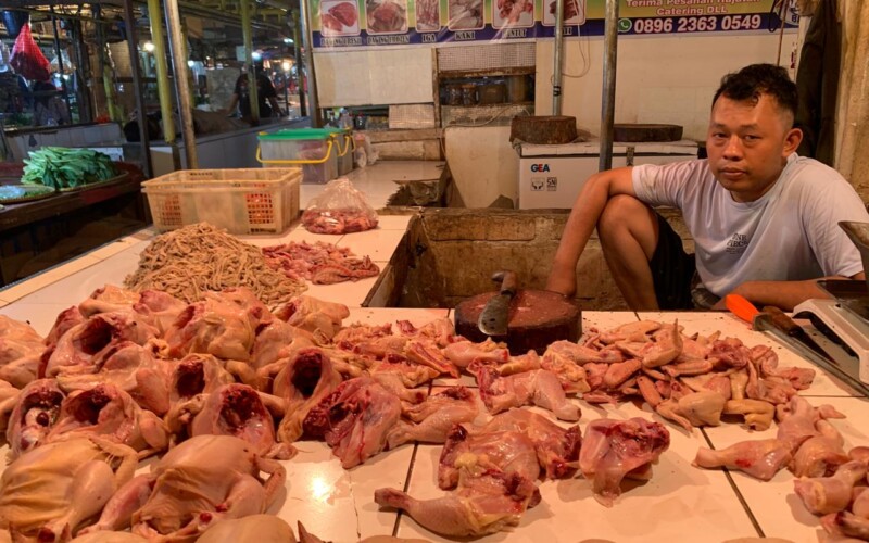 Harga Ayam di Pasar Cibinong Naik Rp10 Ribu, Pedagang Akui Penjualan Ikut Anjlok
