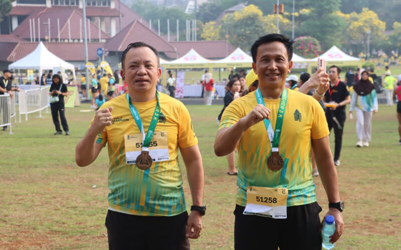 *Perkuat Sinergi dan Gaya Hidup Sehat, Kapolres Metro Depok Hadiri UI Half Marathon 2026