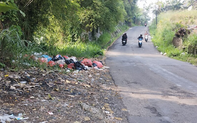 Tumpukan Sampah Liar di Tanjakan Kelamin Pamijahan Dikeluhkan, UPT PS Leuwiliang Siapkan Aksi Bersih-bersih